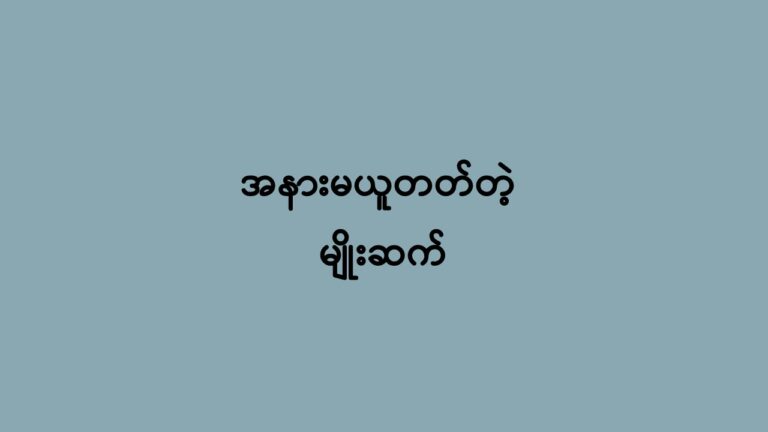 အနားမယူတတ်တဲ့မျိုးဆက်